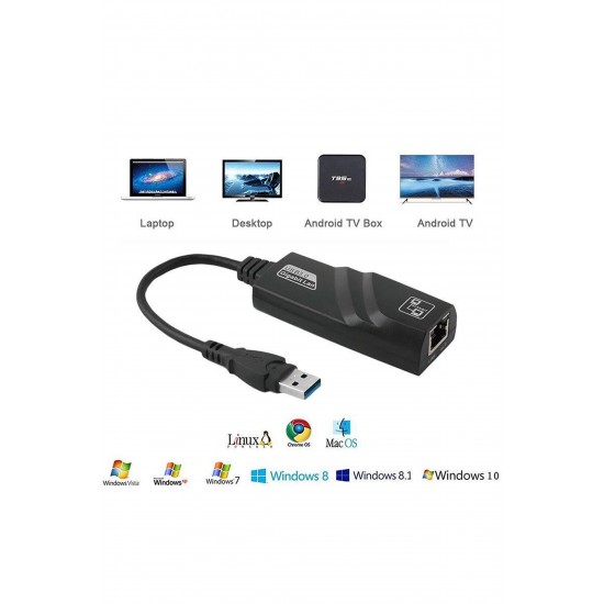 MAXGO 2117 Usb 3.0 To Ethernet Çevirici Dönüştürücü Adaptör Gigabit